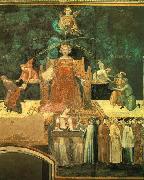 Ambrogio Lorenzetti Allegory of the Good Government painting